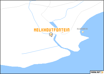 map of Melkhoutfontein