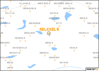map of Melkkola