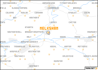 map of Melksham