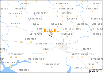 map of Mellac