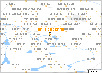 map of Mellan Agebo