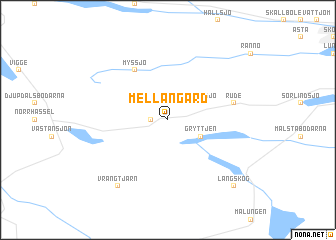 map of Mellangård