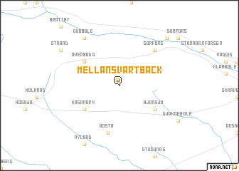 map of Mellansvartbäck