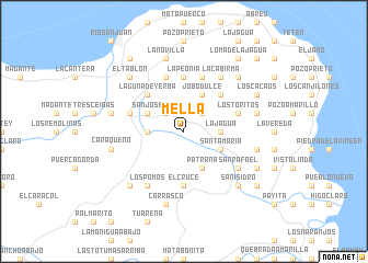 map of Mella