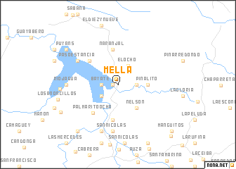 map of Mella