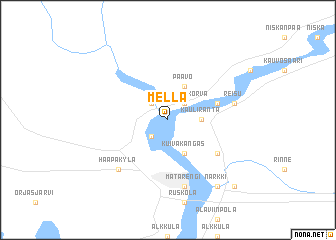 map of Mella