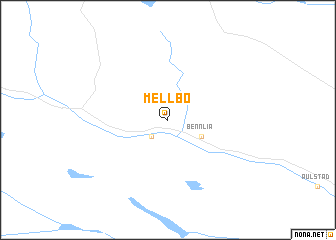 map of Mellbø