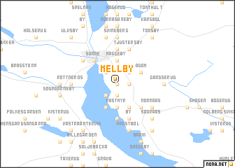map of Mellby
