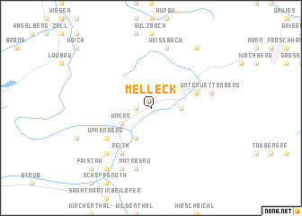 map of Melleck