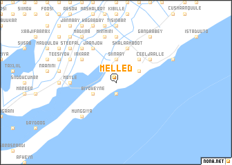 map of Melled