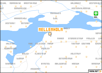 map of Mellemholm