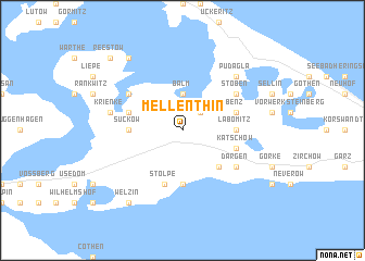 map of Mellenthin