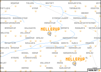 map of Mellerup