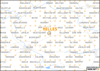 map of Melles