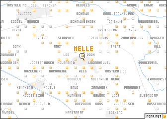 map of Melle