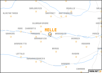 map of Melle