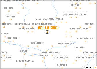 map of Mellī Kandī