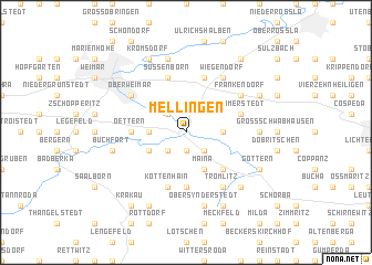 map of Mellingen