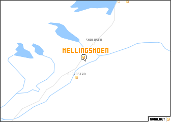 map of Mellingsmoen