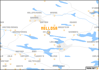 map of Mellösa