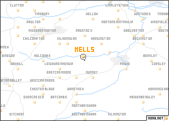 map of Mells