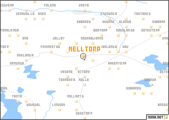 map of Melltorp