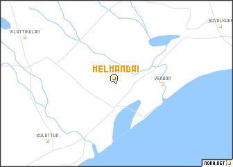 map of Melmāndai