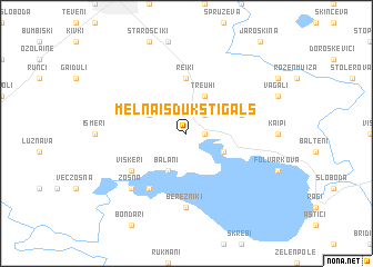 map of Melnais Dūkstigals