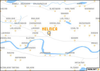 map of Meļnica