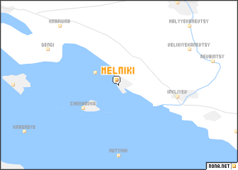 map of Melʼniki