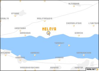 map of Melʼnya