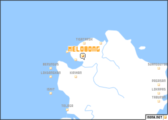 map of Melobong