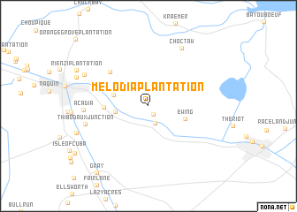 map of Melodia Plantation