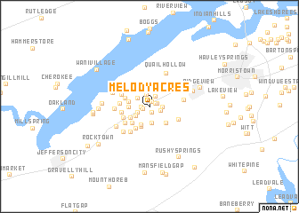 map of Melody Acres