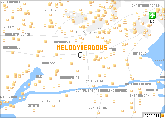 map of Melody Meadows