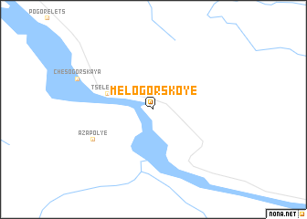 map of Melogorskoye