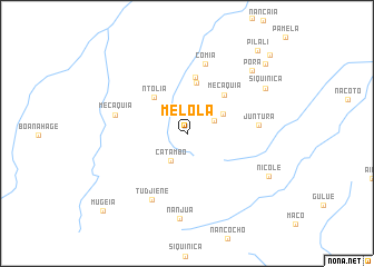 map of Melola