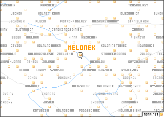 map of Melonek