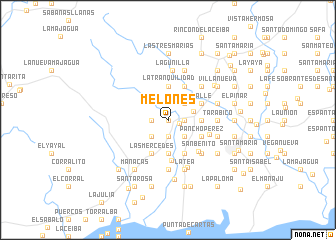 map of Melones