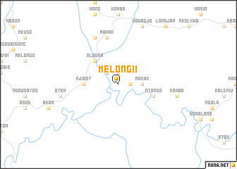 map of Mélong II