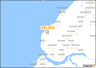 map of Melong