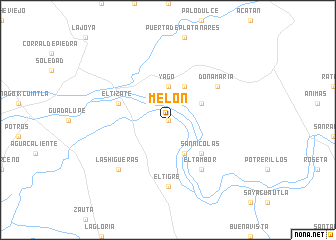 map of Melón