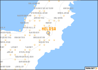 map of Melösa