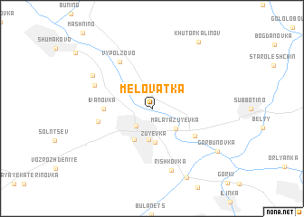 map of Melovatka