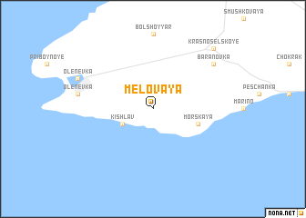 map of Melovaya