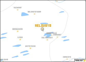 map of Melovaya