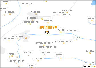 map of Melovoye