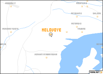 map of Melovoye