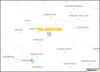 map of Melovoy Yar