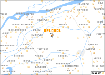 map of Melowāl